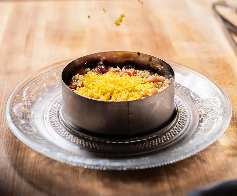 Food, drinks and the room at Barra Oliba in Little Italy